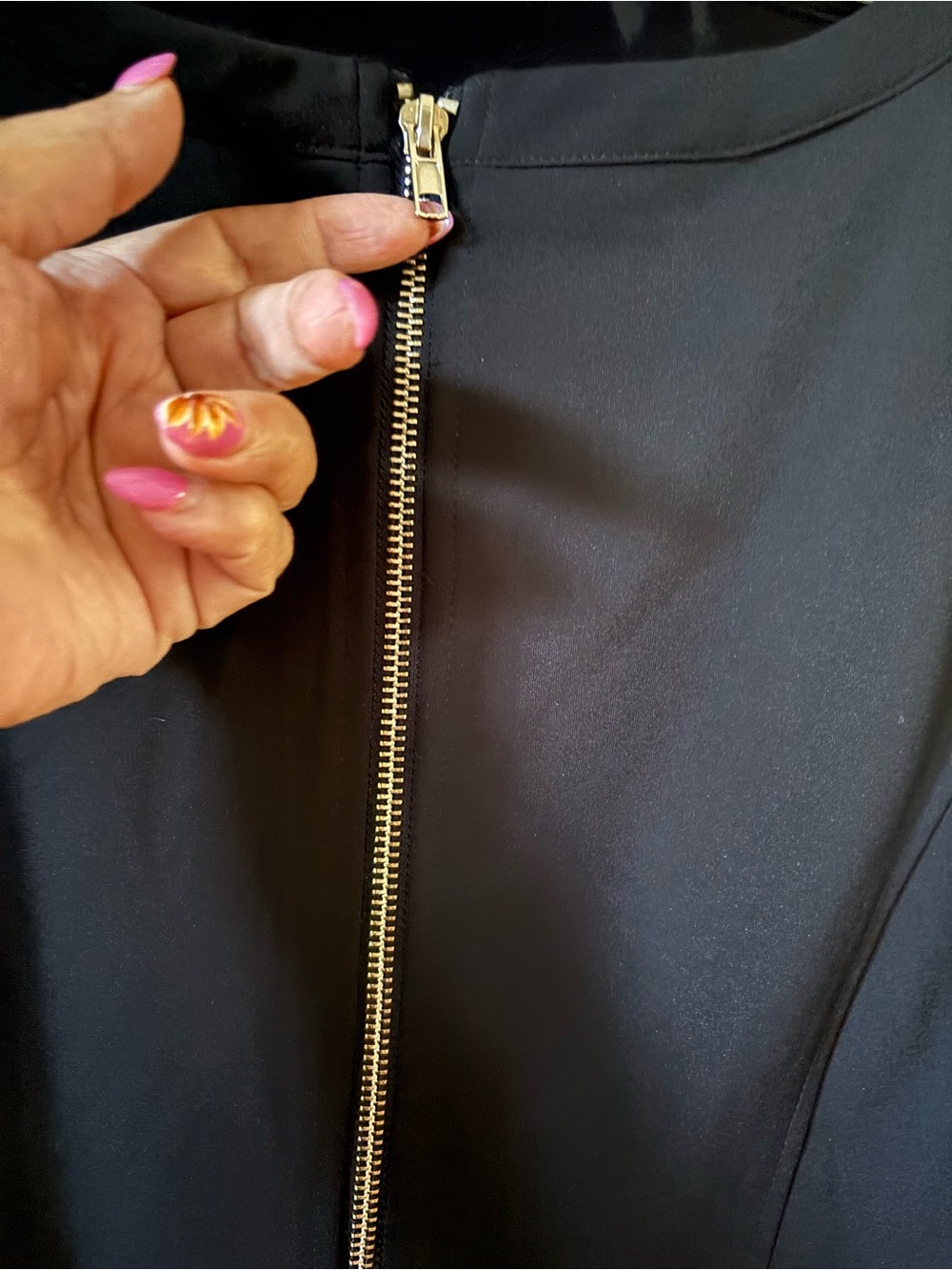 Black Stud-Accent Midi Sheath Dress - Picture 5 of 6